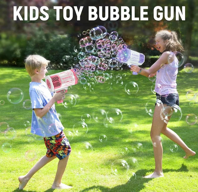 40/69 Holes Bubble Machine Ages 3+ Boy Girl Toys Birthday Wedding Kids