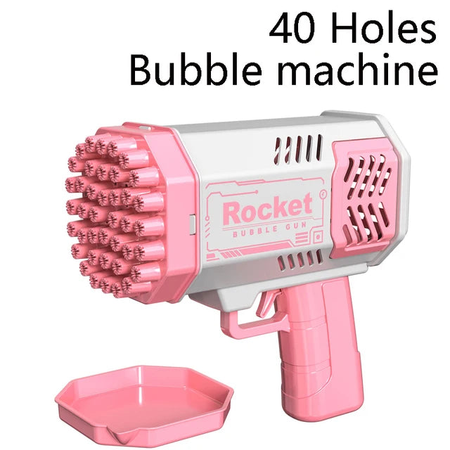 40/69 Holes Bubble Machine Ages 3+ Boy Girl Toys Birthday Wedding Kids