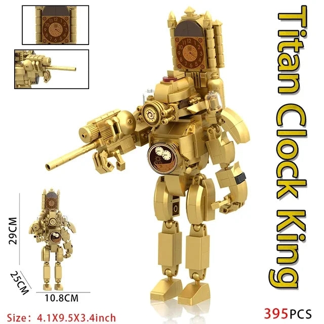 Moc Skibidi Toilet Action Figures Model builing Blocks Camerman Titan