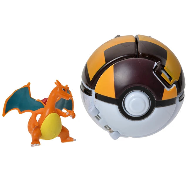 New Pokemon Pokeball Anime Action Figurse Pikachu Squirtle Pocket