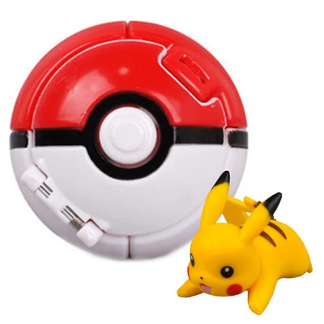 New Pokemon Pokeball Anime Action Figurse Pikachu Squirtle Pocket